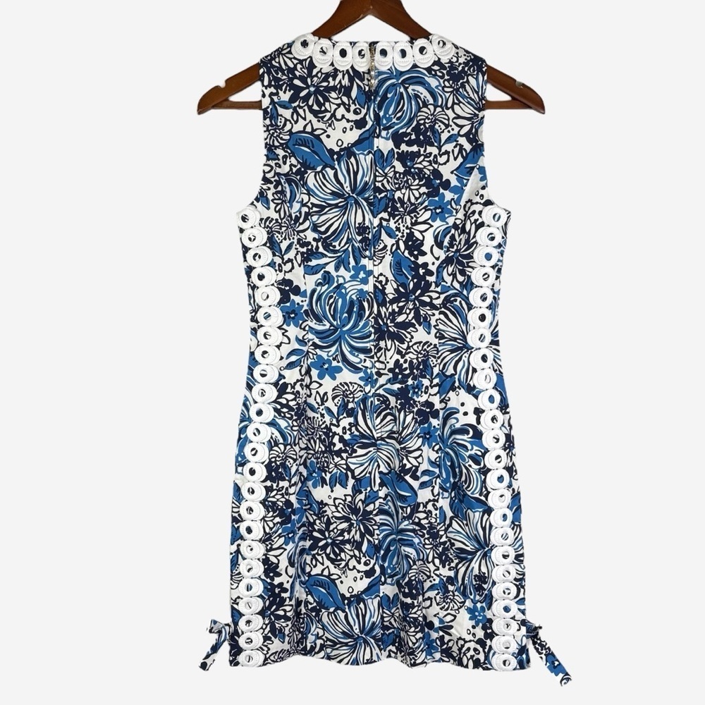 NWT Lilly Pulitzer Mila Stretch Mini Dress Low Tide Navy Pandarama Size 00 - Picture 6 of 13